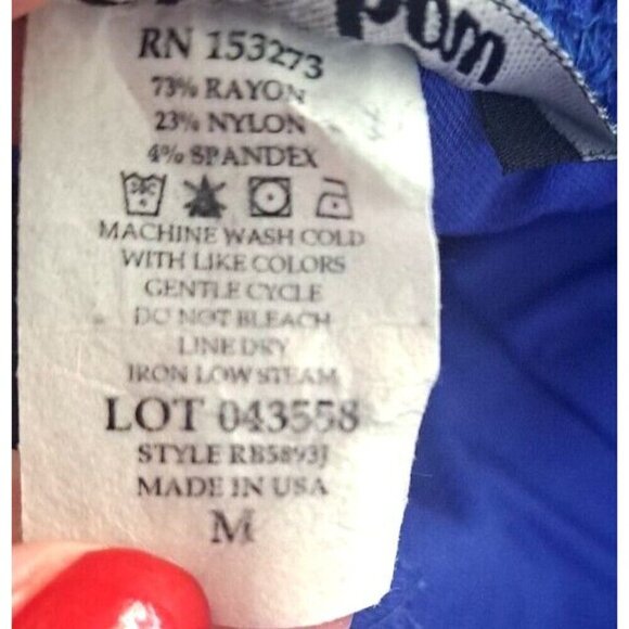 Rainbow Juniors M Royal Blue Pull-On Jeggings 26" Inseam Attached Sash - Picture 7 of 7